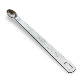 BERYLER® 1/16 Teaspoon(1/16 Tsp | 0.33 mL | 0.33 cc | Pinch) Single Measuring Spoon, Small Measuring Spoon Only, Individual Tiny Measuring Spoon, Long Handle Stainless Mini Measuring Spoon for Cooking