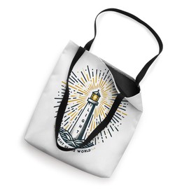 Light of the World Lighthouse Christian Design Tote Bag