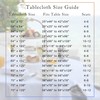 sancua 100% Waterproof Rectangle PVC Tablecloth - 52 x 70