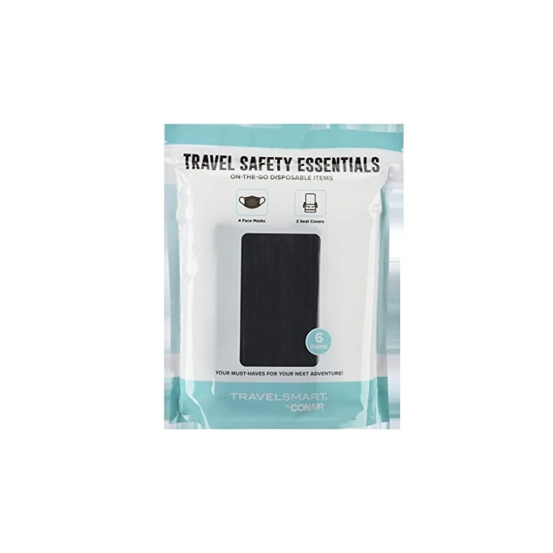 TRAVEL SMART Travel Safety Kit with Seat Covers and Face