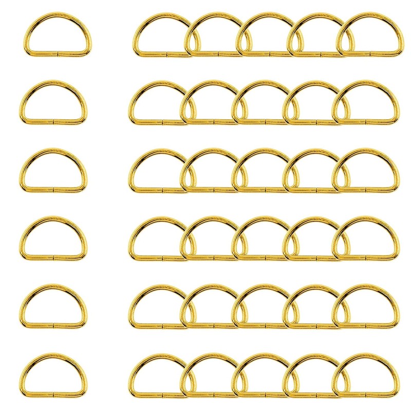 Trimming Shop Non Welded Metal D Ring Fasteners Durable Buckles