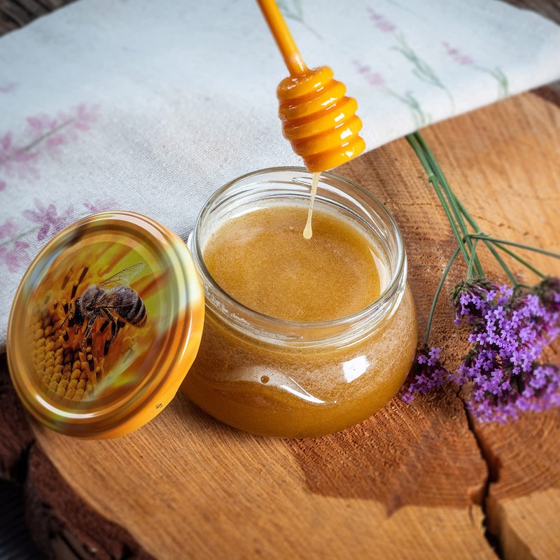KADAX Small Preserving Jars, 300 ml, Miniature Jars for Honey