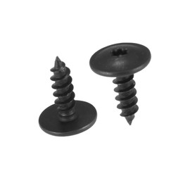 A ABSOPRO Fender Liner Splash Tapping Screw Bolt for VW Black(Set of 50)