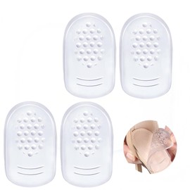 4pcs Heel Gel Pads & Cushion Cups - Gel Heel Pads for Plantar & Achilles Support