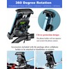 BRCOVAN Motorcycle Phone Mount Holder with Qi 15W Wireless Charger