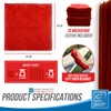 Microfiber Cleaning Cloth, Large Size 40x40cm, Super Absorbent Lint Free