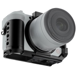 Leftfoto R50V Camera Cage for Canon R50V with Handle Grip - Camera Protective Frame Rig for Arca Base DJI RS Stabilizer - Vlog Video Shooting