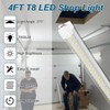 AQIQUUT LED Shop Lights,4FT Led Shop Light 6500k Daylight 50W