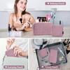 MAGEFY 2 Pcs Small Makeup Bag for Handbag, Corduroy Make