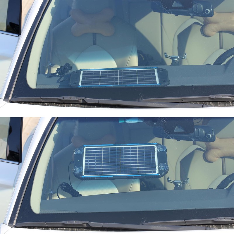 SUNER POWER Waterproof 10W 12V Solar Battery Charger & Maintainer
