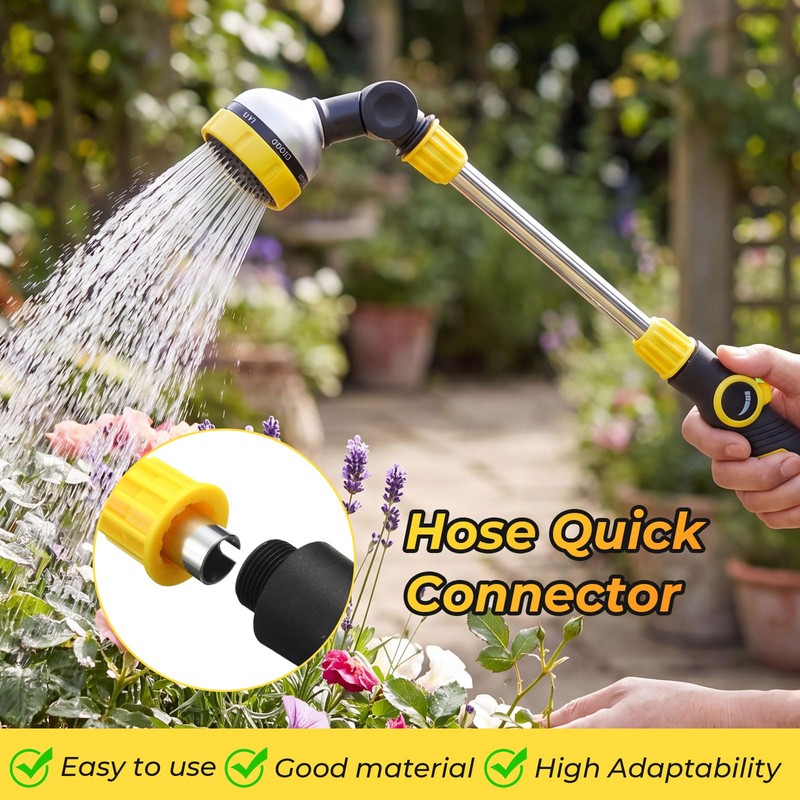 Hushee 4 Pcs Garden Watering Wand, 18.5 Inch Hose Watering