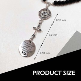 Ferianl Cross Car Hanging Ornament, Car Rear View Mirror Hanging Accessories, Bible Verse Rearview Mirror Decoration Charm, Universal Automotive Interior Accessories for Women Men