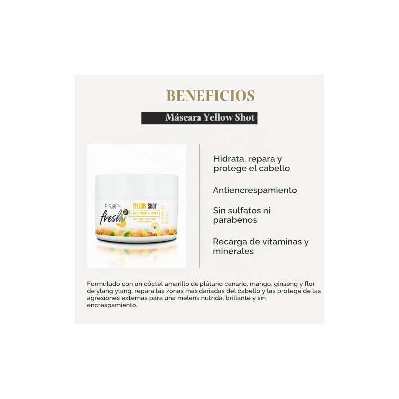 Salerm biokera natura YELLOW SHOT MASK 250ml