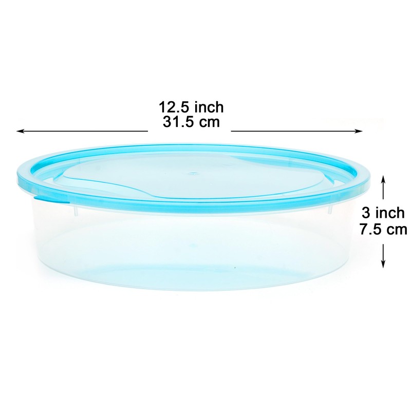 Youngever 3 Pack Pie Containers, Clear Plastic Food Storage Containers,