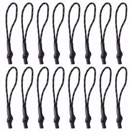 Zipper Pull Replacement, Backpack Tag Paracord Black Zipper Pull Tab for Bags Purses Clothes Backpacks - Repair Kits