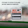 custom-sign Oil Change Service Reminder Stickers Window Lite Stock 150