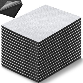 Nuanchu 512mil 11.25 Sq ft 13 mm Thickened Cars Sound Deading Material 9 x 12 Inch 15 Pack Car Insulation Heat Sound Deadener with Audio Noise Insulation and Vibration Dampening