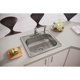 Dayton DSE125224 Single Bowl Top Mount Stainless Steel Sink