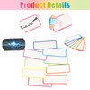 Pack of 54 Magnetic Strips, 8 x 3 cm, Reusable