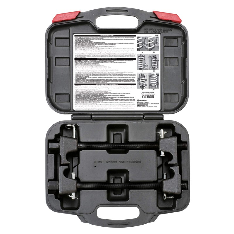 Powerbuilt Strut Spring Compressor, Removal, Installation, and Repair Vehicle Coil