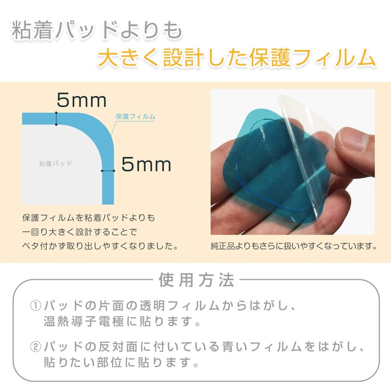 RYNEXT Heat Compatible Replacement Pads, Domestic Inspection Agency Patch Tested