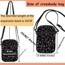 TSOTMO Villain Movie Merch Gift Evil Queen Inspired Crossbody Bag Gift for Movie Fans Princess Villains Gifts Villains WDW (Mal Era Cross)