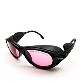 MCWlaser Laser Safety Glasses 750-850 & 765-830nm Safety Glasses Goggles Typical for 755nm 808nm Absorption Type EP-18 Type 2