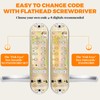 ANNFUZ Mechanical Keypad Keyless Entry Door Handle Lock,Push Button Code