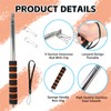 RAFIYU 2 Pcs Telescopic Flag Pole, 8.2ft Handheld Flagpoles with