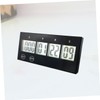 Ciieeo School Examination Countdown Timer Black Wall Clock for Students