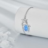 VONALA Beach Anklets for Women Turtle Anklet Sterling Silver Sea