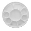 Pooja Bazar 9 Compartment White Disposable Party Thali Plates (White,