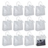 Cenrren 12 PCS Clear Gift Bags with Handle Plastic Transparent