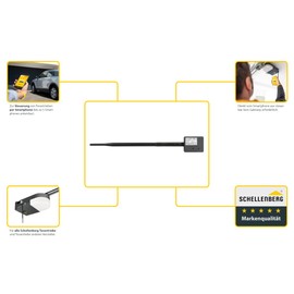 Schellenberg 60991 Garage Door Remote Control, Universal Smartphone Garage Door Opener Plus with External Power Supply and LED