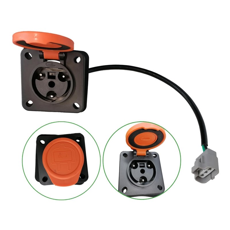 JOEEGO Y-30 Golf Cart Charger Receptacle, AC 110-220V, Compatible with