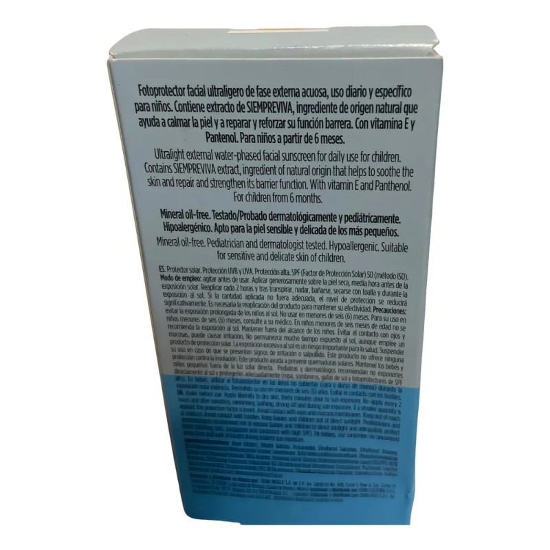 Protector Solar Fusion Water Kids SPF 50 Sin Color 50