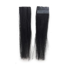 36 bundles of M tulle cure (about 2.5cm wide) black color + 40 pieces of hypoallergenic stickers included (extra included) cover the M-shaped thin hair area and increase volume, just stick the