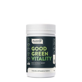 Greens Powder by Nuzest - Good Green Vitality - Filled with Vitamins, Minerals & Superfood Nutrients - Vegan Multivitamin Greens Drink - Gluten Free - Dairy Free - 120 g - 12 Servings