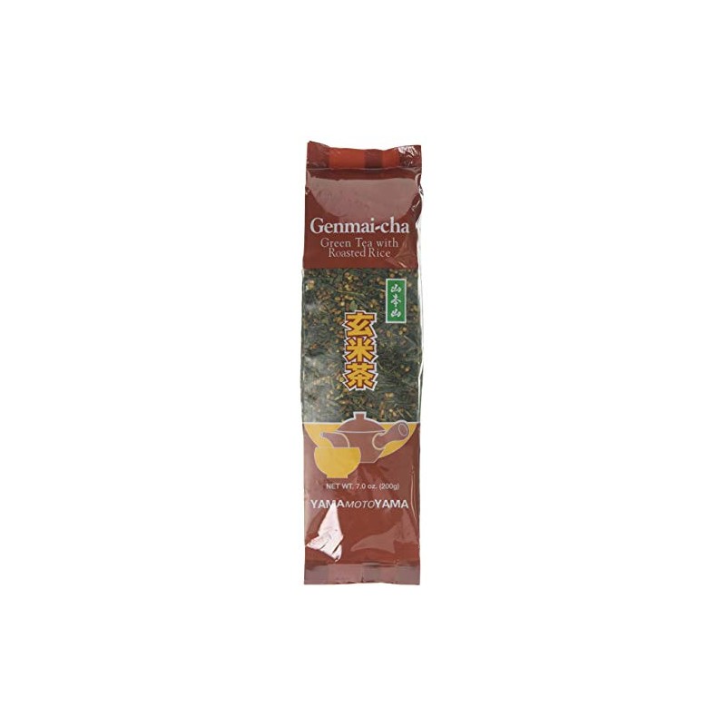Yamamotoyama Genmai-Cha Green Tea with Roasted Rice, 200 Grams, Pack