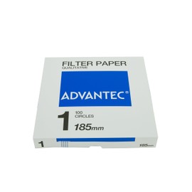 Advantech Toyo 00011185 Qualitative Filter Paper No. 1 Diameter 7.3 inches (185 mm), 100 Sheets