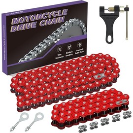 420 Chain Replacement for Mini Bike Coleman CT200U BT200X CT200U-EX Baja Warrior MB200 TrailMaster Massimo Predator 212 200cc 196cc 6.5hp Parts Front Jackshaft 42 Links and Rear Drive 90 Links