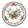 UPware 16-Piece Melamine Dinnerware Set, Includes Dinner Plates, Salad Plates,
