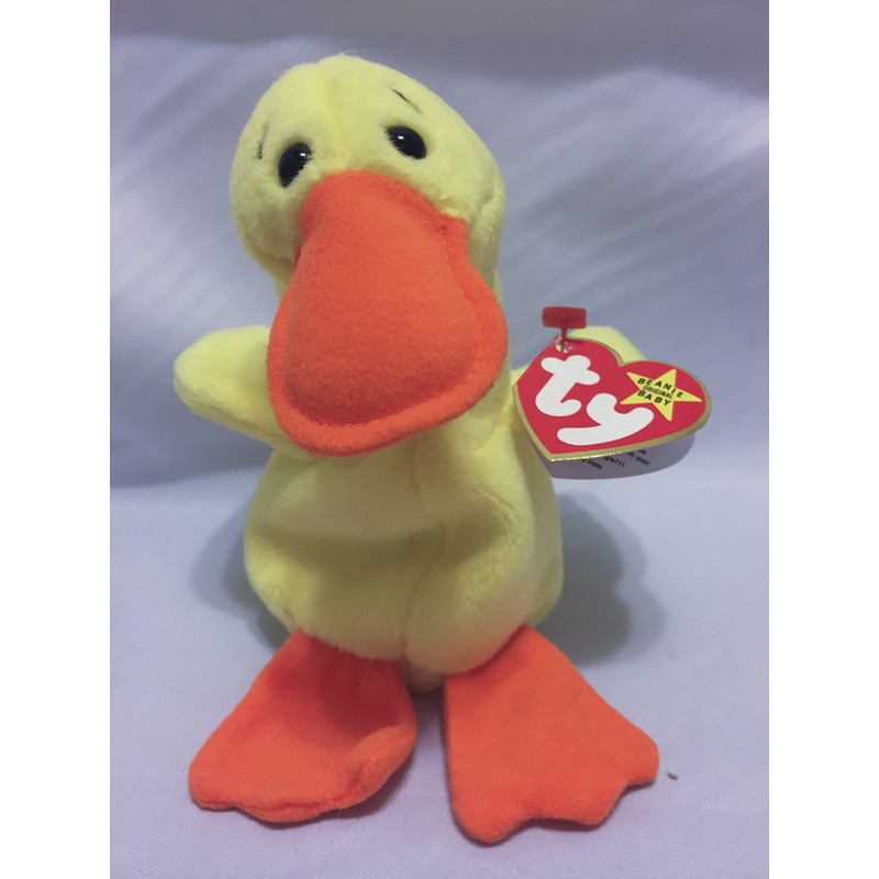 BEANIE BABIES Ty Quackers The Duck