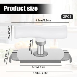 Effortless Arthritis Jar Opener, Manual Can Opener, Screw Lid Opener, Adjustable Can Opener, Seniors, for Family, Picnic, Business, Pack of 2