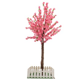 Artificial Cherry Blossom Trees for Home Decor Pink Faux Cherry Blossom Tree Fake Cherry Tree Cherry Blossom Tree for Indoor Outdoor Office Wedding Party Decor (5FT Tall/1.5M)