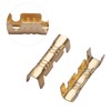 Oumefar 100pcs/set Quick Connect Wiring Terminal Docking Connector Compact Brass