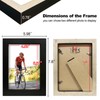 LEKAIYA 5x7 Black Picture Frames Set of 2, Solid Wood