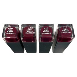 COVERGIRL 4 Pack COVERGIRL Exhibitionist Ultra Matte Lipstick 670 High Roller