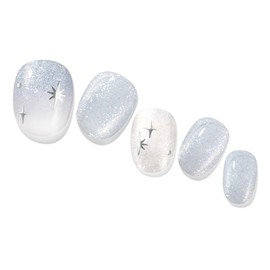 Gelato Factory Solar Gel Sparkling Nail Tip Set, Blue, 1 Piece / 젤라또팩토리 솔라젤 스파클링 네일팁 세트, 블루, 1개
