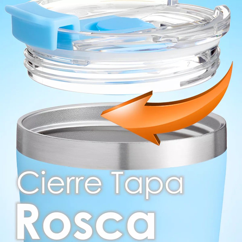 Popyum 2 Vasos Térmicos Infantil Tapa Y Popote 13oz Antifuga